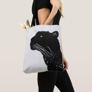 Bolsa Tote Minimalismo do Panther Negro