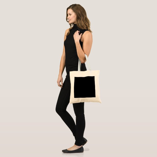 Bolsa Tote Minimalist Black Cat Silhouette  (Frente (modelo))