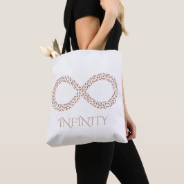 Bolsa Tote Minimalist Leaf Infinity Symbol 