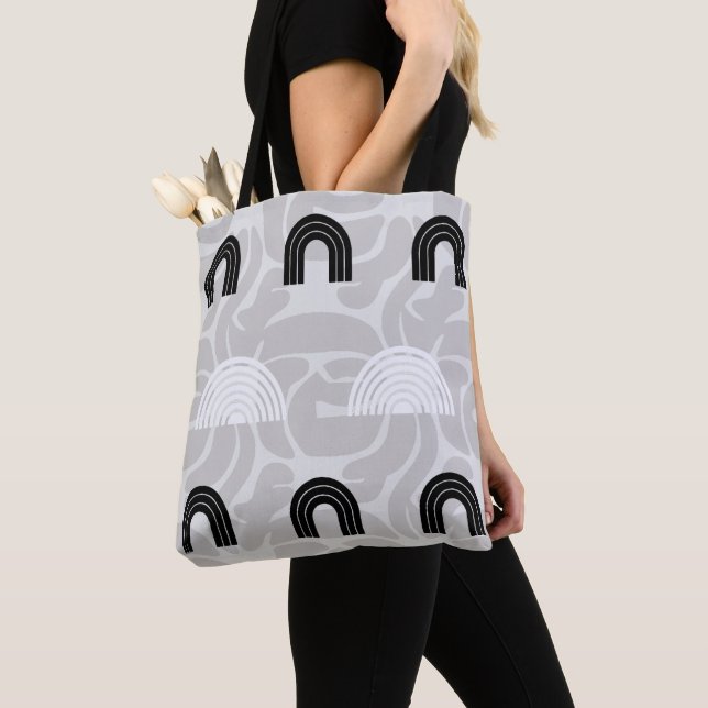 Bolsa Tote Minimalist Mixed Boho Arches (Close Up)