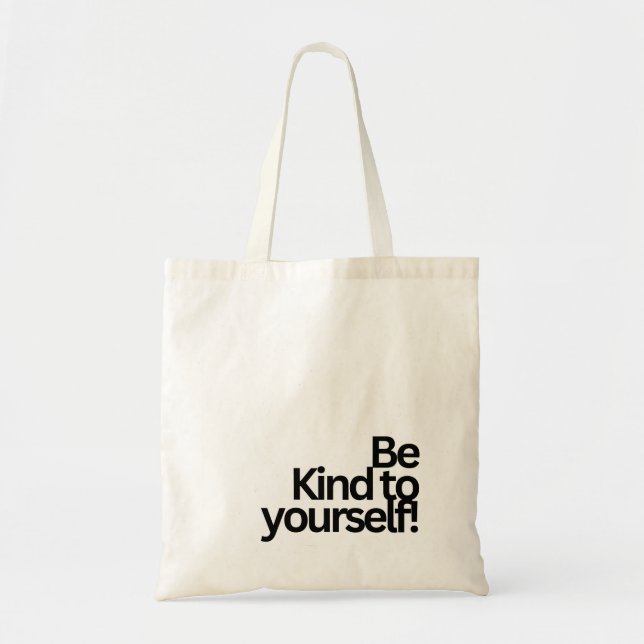 BOLSA TOTE MINIMALIST TYPOGRAPHY QUOTE TOTE BAG (Frente)