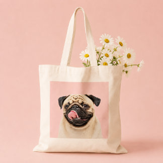 Bolsa Tote Minimalista Crie o Retrato do Seu Próprio Animal d