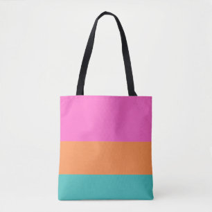 Bolsa Tote Minimalista de faixas laranja e laranja laranja e 