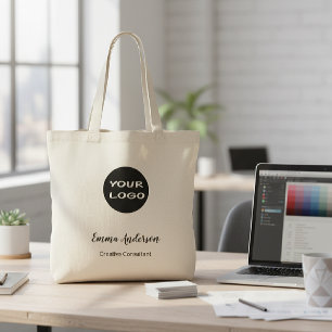 Bolsa Tote Minimalista Moderno Profissional Seu Logotipo