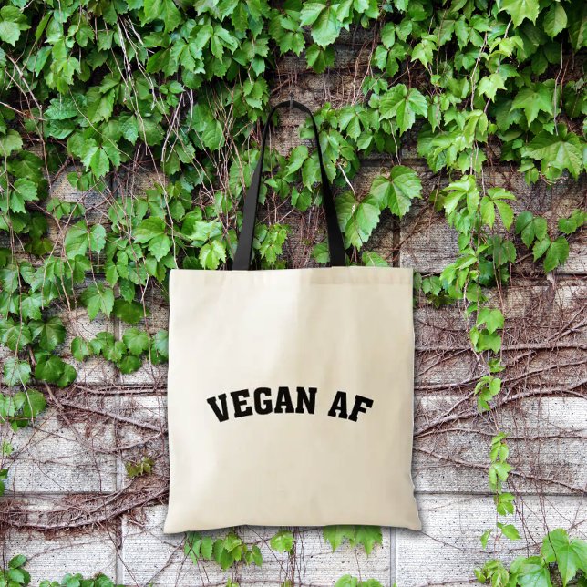 Bolsa Tote Minimalista Vegan AF (Criador carregado)