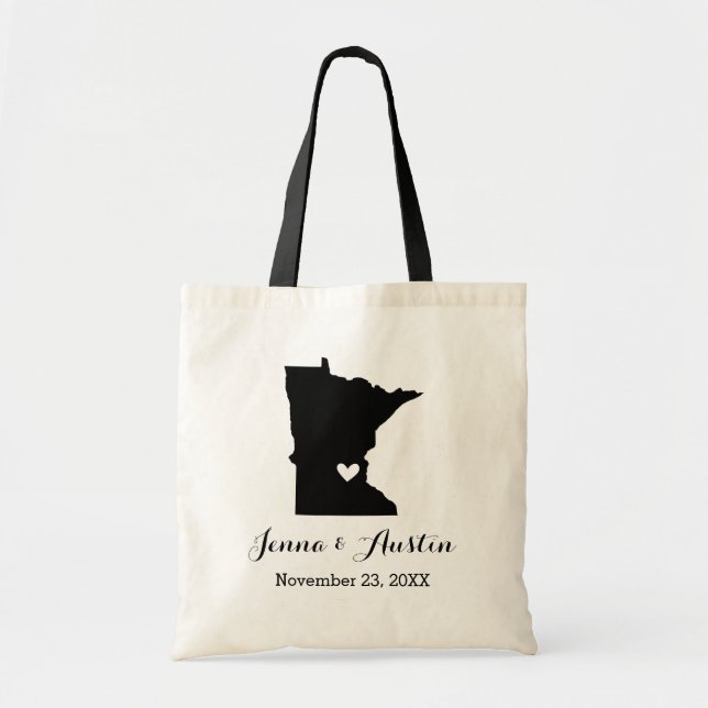 Bolsa Tote Minnesota Wedding Welcome (Frente)