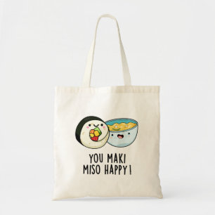 Bolsa Tote Miso Happy Funny Soup Pun