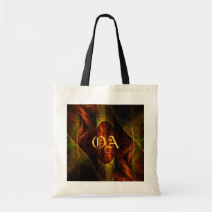 Bolsa Tote Mística - Abstrato de Arte da Selva - Bag Monogram