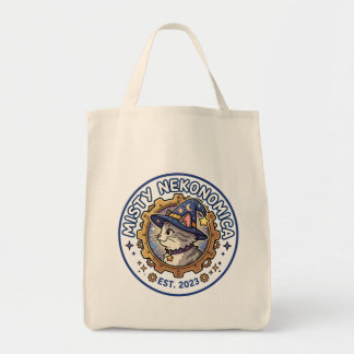 Bolsa Tote MISTY NEKONOMICA Steampunk Cat Wizard Canvas Tote
