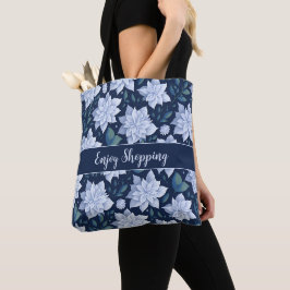 Bolsa Tote Mitternachtsblüte -