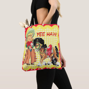 Bolsa Tote Miúdo da vaqueira com a sacola feita sob encomend