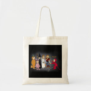 Bolsa Tote Miúdos em trajes do Dia das Bruxas