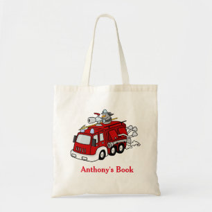 Bolsa Tote Miúdos vermelhos viatura de incêndio conhecida