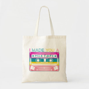 Bolsa Tote Mix Tape Retro 80s Nostalgia Antiga Música Escolar
