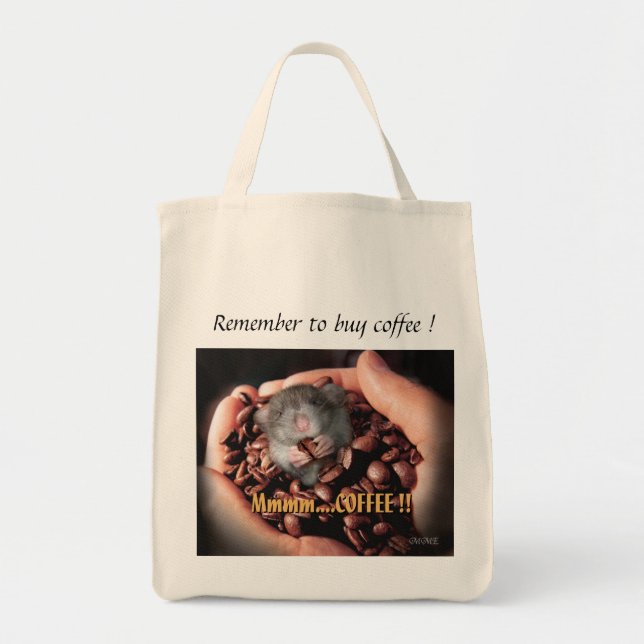 Bolsa Tote Mmmm….Saco de CAFÉ (Frente)