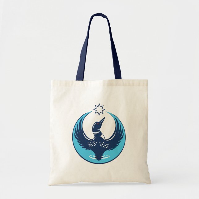 Bolsa Tote MN Loon em Ascensão (Frente)