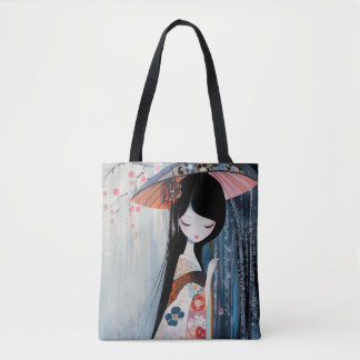 Bolsa Tote Moça de anime suave
