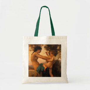 Bolsa Tote Moça defendendo-se contra Cupido de Bouguereau
