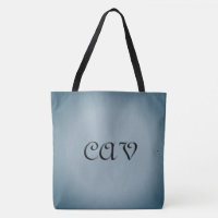 Mochila com texto desenhado