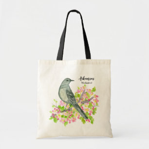 Bolsa Tote Mockingbird Primavera da Apple Blossomo