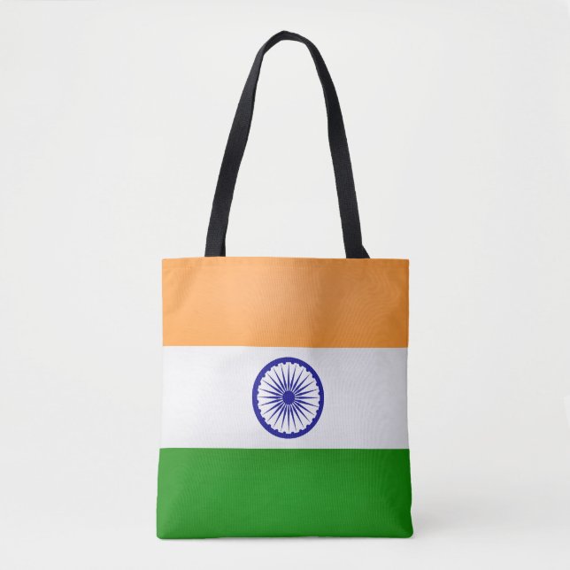 Bolsa Tote Moda de Bandeira da Índia legal (Frente)