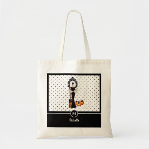 Bolsa Tote Moda de Vestido Negro Longo Elegante Clássico do