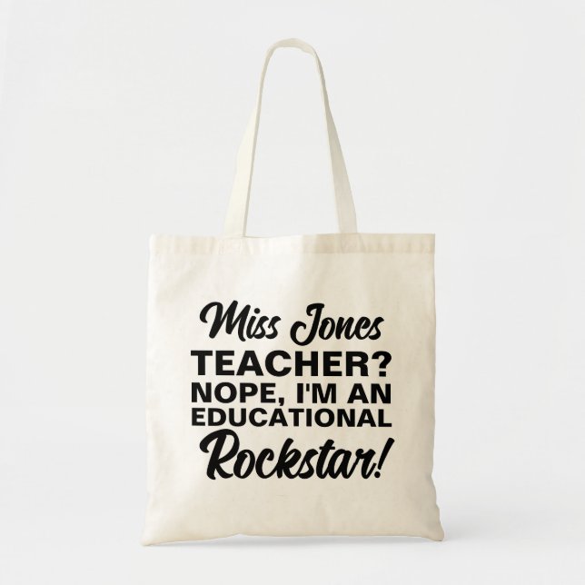 Bolsa Tote Moda educacional do TEACHER BAG (Frente)