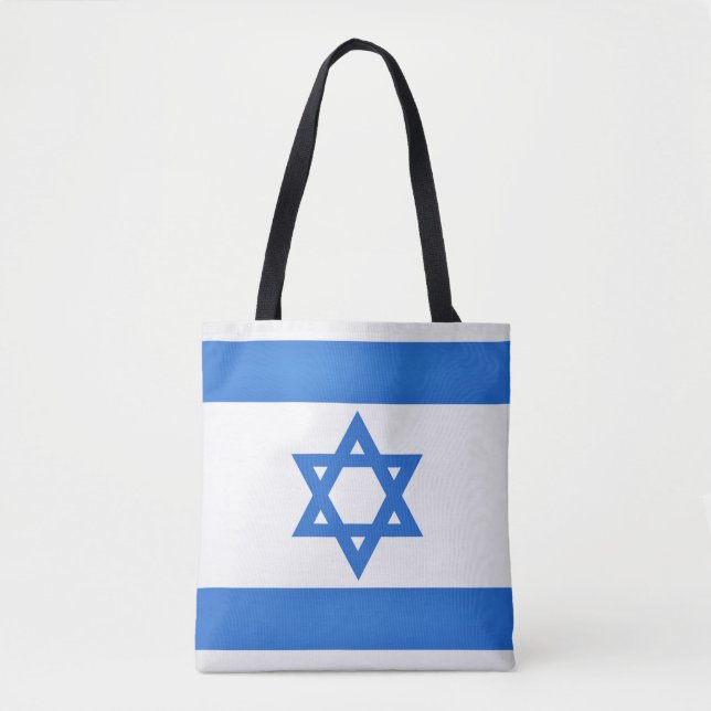 Bolsa Tote Moda Legal da bandeira de Israel (Frente)