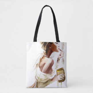 Bolsa Tote Moda: Retrato Contemporâneo Na moda.