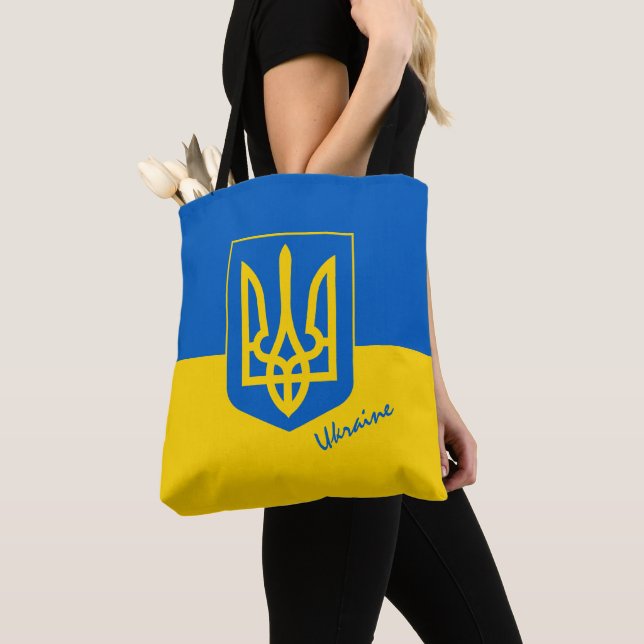 Bolsa Tote Moda ucraniana, compro e esportes (Close Up)