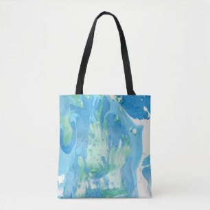 Bolsa Tote Modelo Abstrato azul-azul-moderno