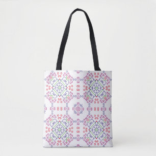 Bolsa Tote modelo abstrato floral abstrato, arte, casa