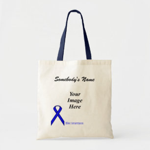 Bolsa Tote Modelo da Faixa Azul por Kenneth Yoncich
