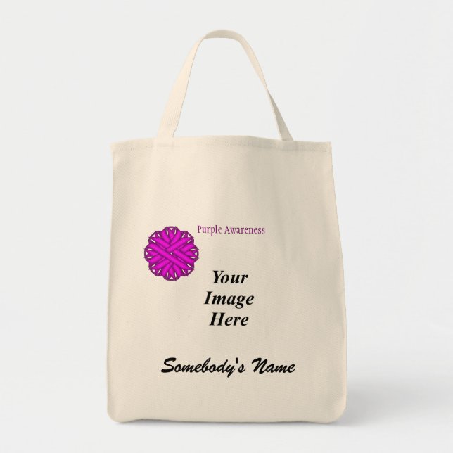 Bolsa Tote Modelo da Frota Roxa por Kenneth Yoncich (Frente)