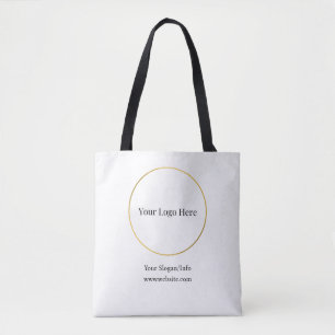 Bolsa Tote Modelo de Empresa Elegante com Logotipo da Marca