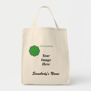 Bolsa Tote Modelo de Flower Verde por Kenneth Yoncich