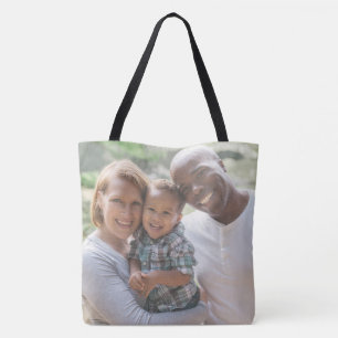 Bolsa Tote Modelo de Fotografia da Família Personalizada com