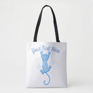 Bolsa Tote Modelo Personalizado de Kitten Azul