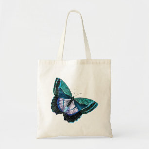 Bolsa Tote Modelo roxo azul colorido da borboleta do vintage