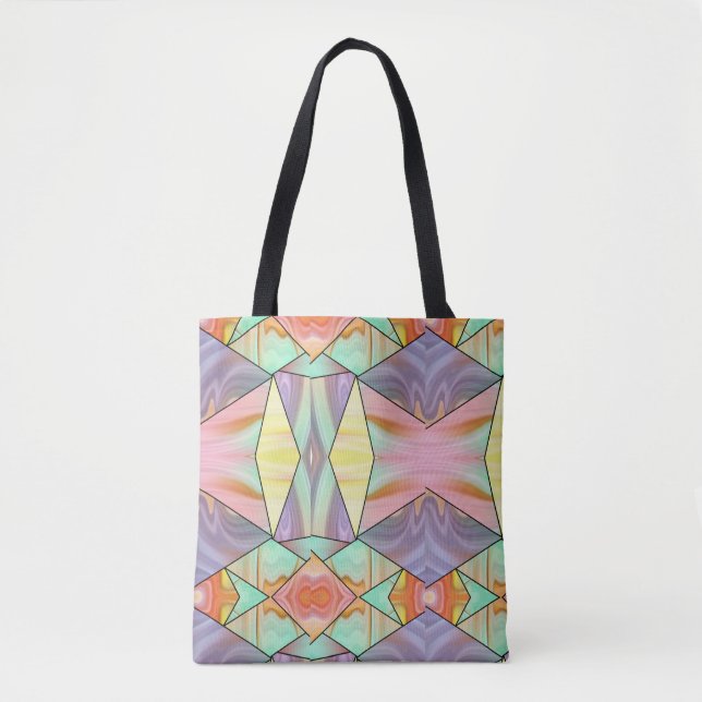 Bolsa Tote Modern Abstract boho Marble Art (Frente)