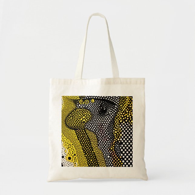 Bolsa Tote Modern Abstract Dot Pattern  (Frente)