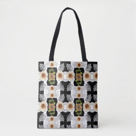 Bolsa Tote Modern abstract floral art