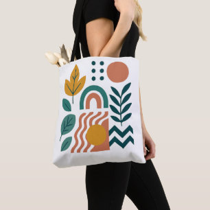 Bolsa Tote Modern Boho Abstrato Nature Wall Art