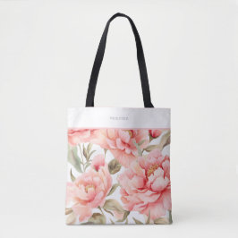 Bolsa Tote Modern Cottagecore Blush Peony