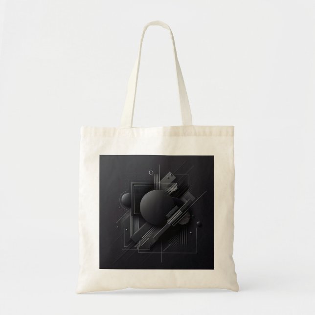 Bolsa Tote Modern Dark Graphic design (Frente)