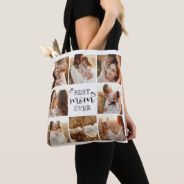 Bolsa Tote Modern Elegant Custom Family Photo Gift for Mom