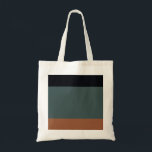Bolsa Tote Modern Minimalist Tri-Tone: Charcoal, Slate, and O<br><div class="desc">Experience the perfect harmony of deep contrast and earthy sophistication with this minimalist tri-tone design. Featuring a bold stack of midnight black, muted slate cyan, and warm burnt orange, this piece is designed for those who appreciate the beauty of geometric simplicity. The palette draws inspiration from urban industrial landscapes and...</div>