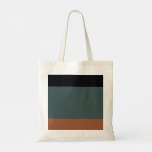 Bolsa Tote Modern Minimalist Tri-Tone: Charcoal, Slate, and O
