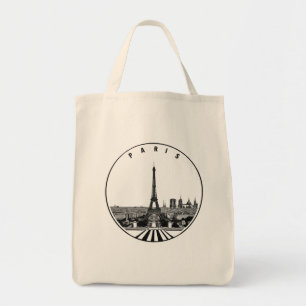 Bolsa Tote Modern Paris, cidade de França   Skyline Tote Bag