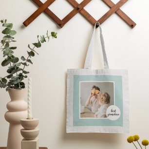 Bolsa Tote Modern Photo Mint Lovely Grandma Gift
